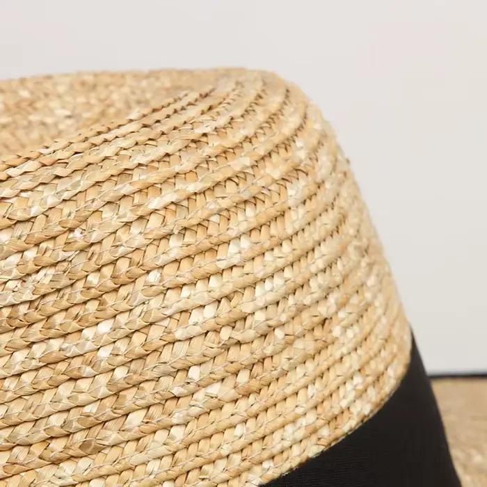 Chapeau de paille à large bord pour femme