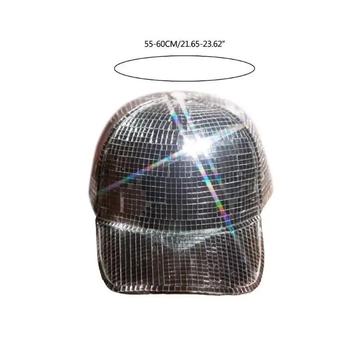 39bd miroir brillant miroir seau chapeau fête club club scénario