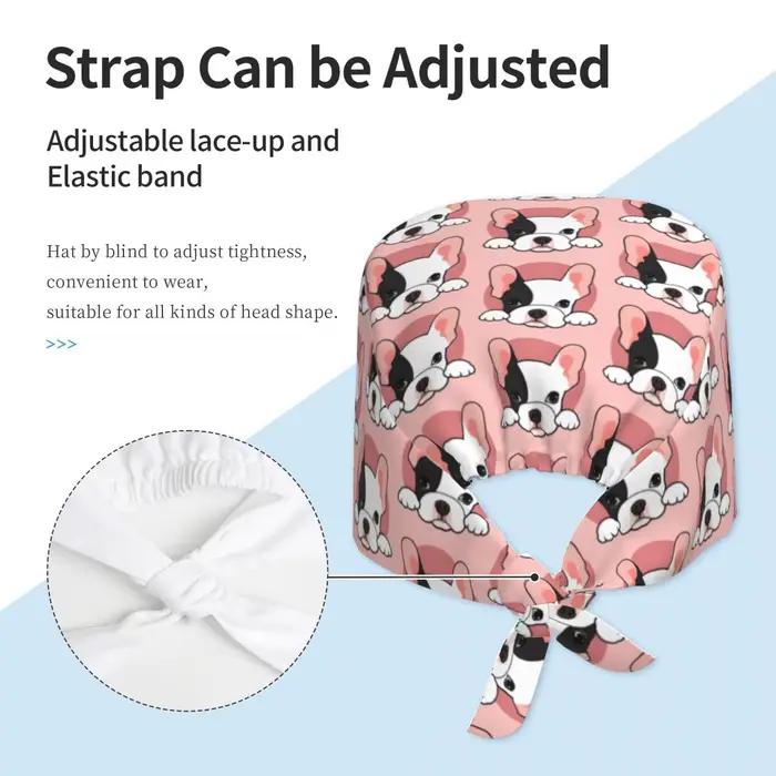 Casquette de travail de nettoyage de bouledogue français personnalisée