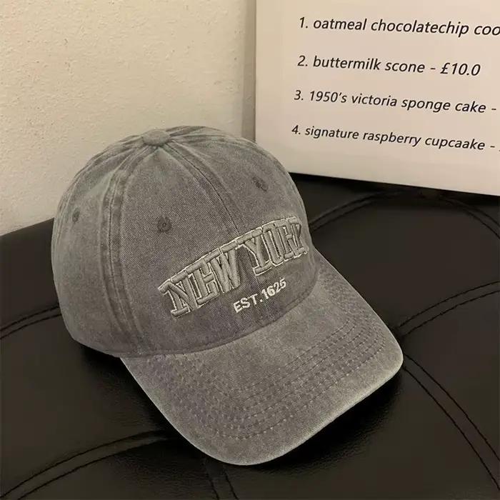 1pc Casquette délavée de New York pour hommes et femmes Gorras casquettes de Baseball