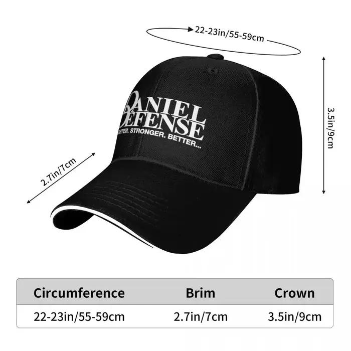 Casquette Daniel Defense Vintage en Polyester pour Femmes et Hommes, Adaptée aux Plages et Activités Extérieures, Protéction Solaire et Style Streetwear