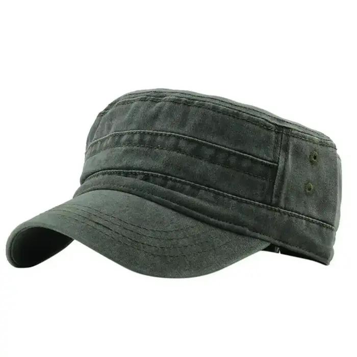 Casquette plate en coton pur grande taille pour homme