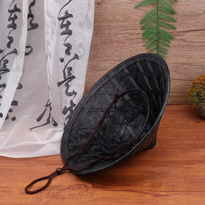 Offre spéciale chapeau samouraï paille chinois Cosplay japonais riz asiatique bambou conique chapeaux fête fermier cône décor casquette décorative