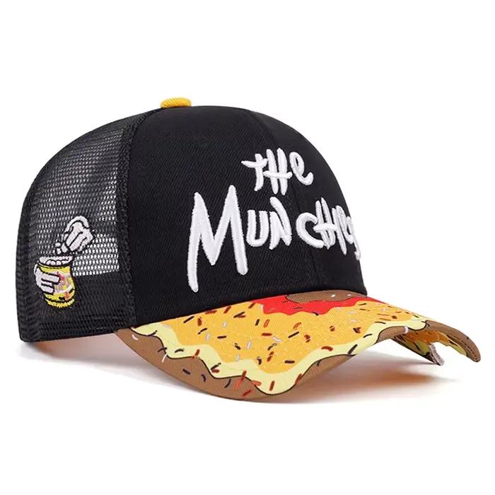 Nouvelle Casquette de Baseball 2026 Broderie Donut Hip-Hop Skateboard Quotidien Décoration Protection Solaire Unisexe en Maille