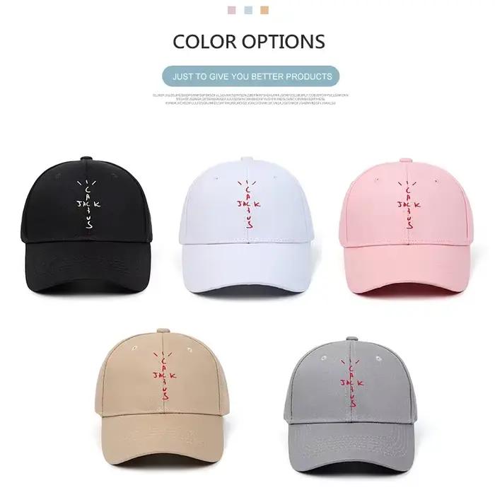 Casquette de baseball unisexe avec lettre JACK brodée