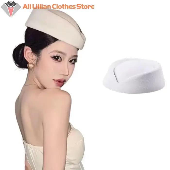 Béret chapeau casquettes hôtesse de l'air agent de bord Vintage