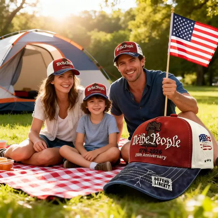 Casquettes de baseball brodées ABLECAP 2026 pour le 250e anniversaire patriotique des États-Unis