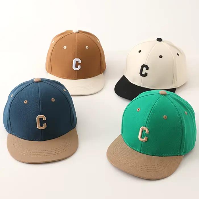 Casquette de Baseball avec Lettres Brodées pour Bébé Fille et Garçon