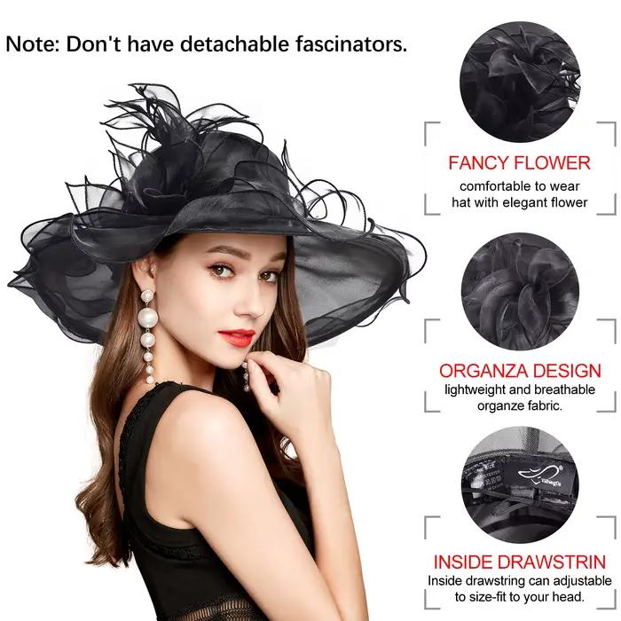 2026 Kentucky Derby chapeaux Organza chapeau été plage