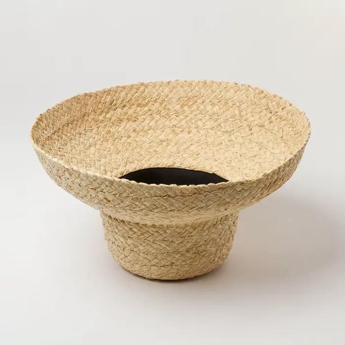 Chapeau de Paille en Raphia à Large Bord pour Femme