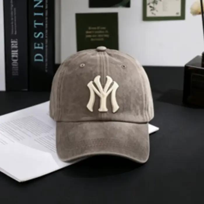Casquette de baseball en coton lavé pour homme et femme