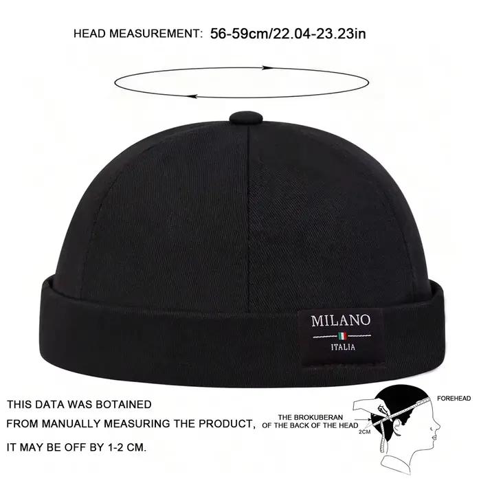 Casquettes pour hommes MILANO ITALIA avec étiquette cousue