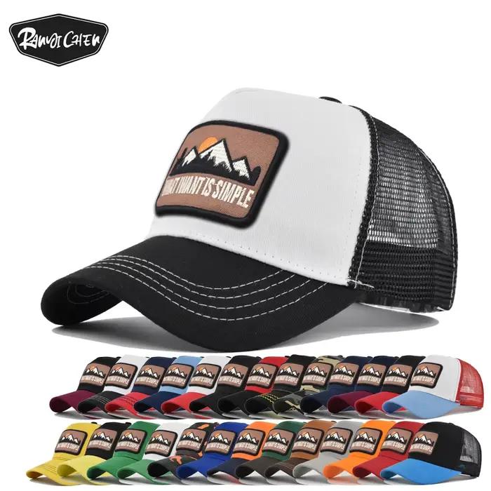 Casquette de baseball respirante en maille avec broderie
