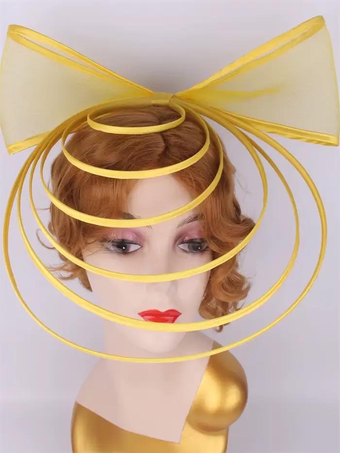 Chapeau fascinateur pour femmes élégant mariage église casque dames Chic arc fascinateurs chapeaux de fête nouveau Kentucky Derby chapellerie