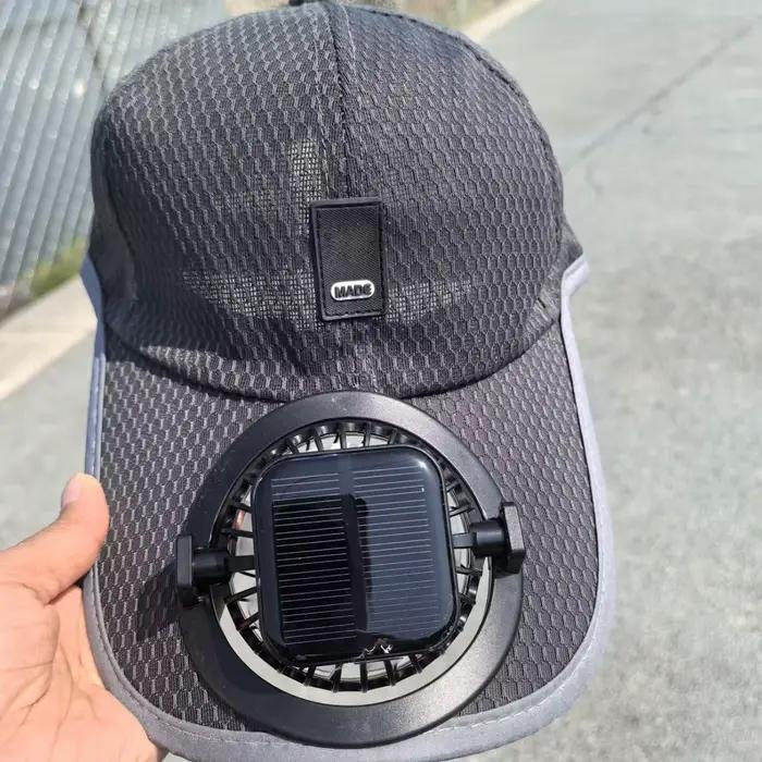 Chapeau avec ventilateur USB rechargeable