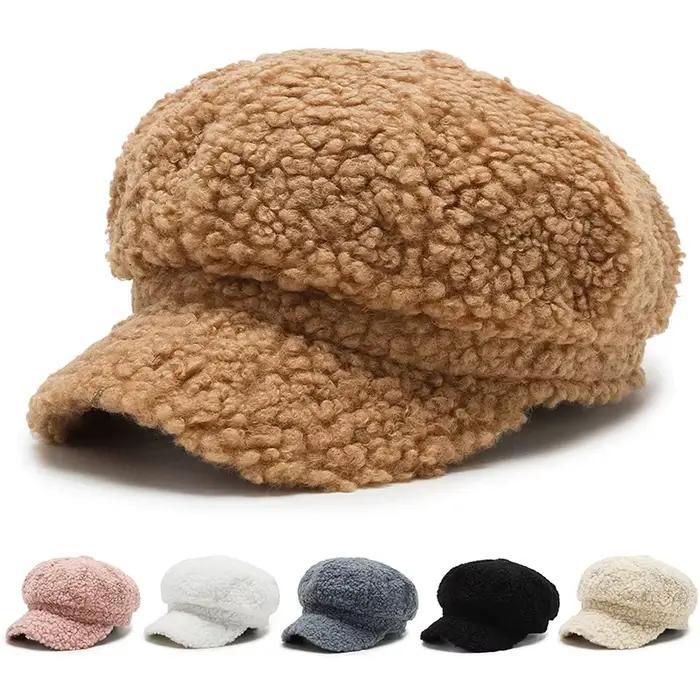Chapeaux en fourrure artificielle pour femme