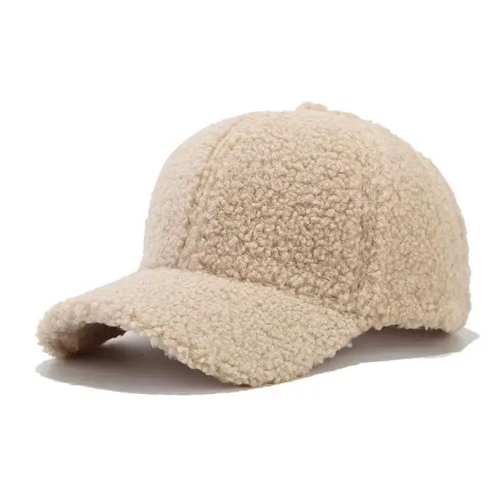 Casquette de baseball chaude en peluche Teddy