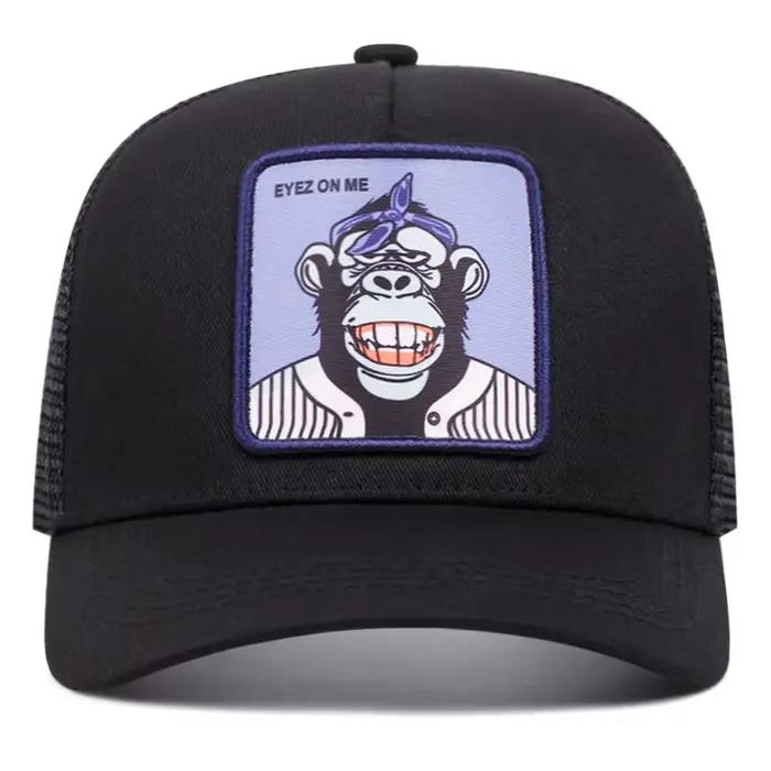 Eyelez on me – casquette de baseball de dessin animé singe souriant