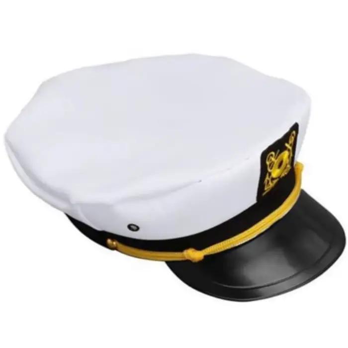 Chapeau de capitaine de bateau de marine réglable