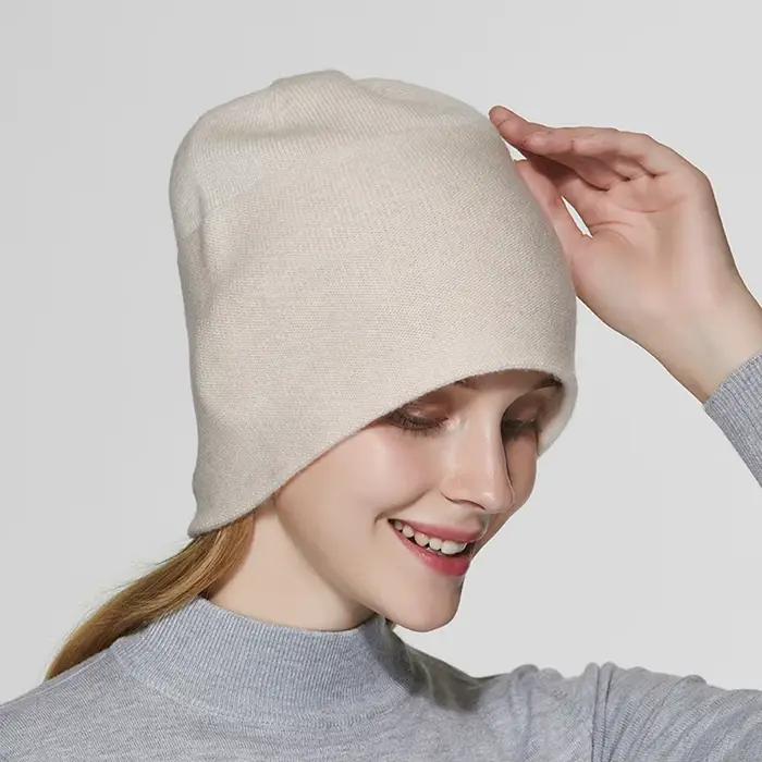 100% laine australienne hiver tricot Slouchy Beanie chapeau cachemire Skullies chapeaux pour hommes femmes casquettes