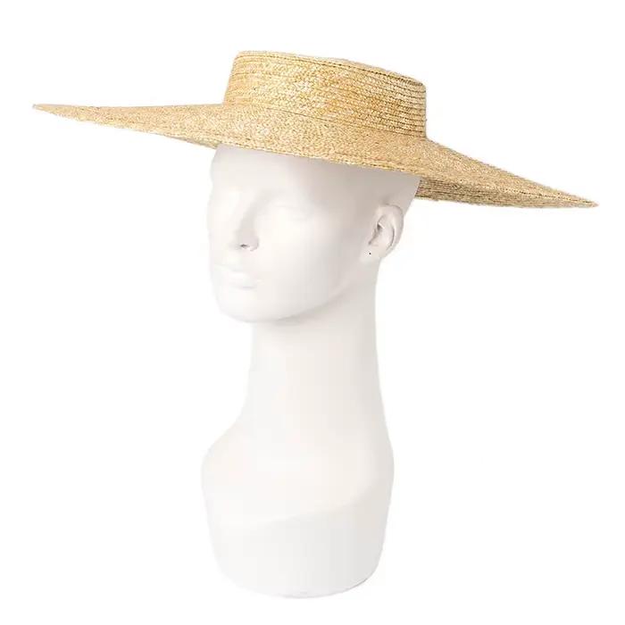 Grand chapeau d'été à large bord de 15cm pour femmes