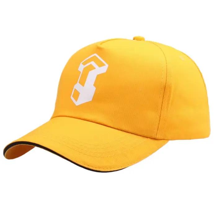 Casquettes de baseball jaunes imprimées Anime Steins Gate