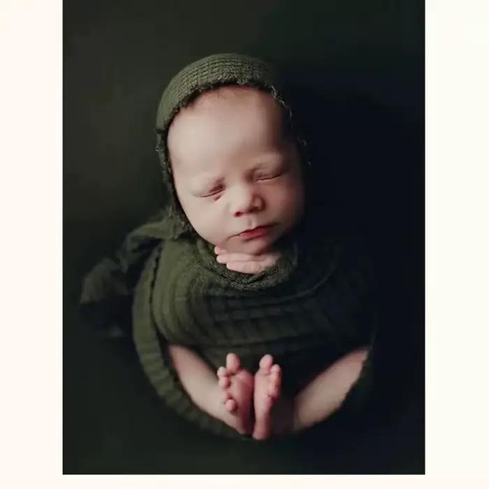 Bonnet en dentelle pour bébé garçon et fille