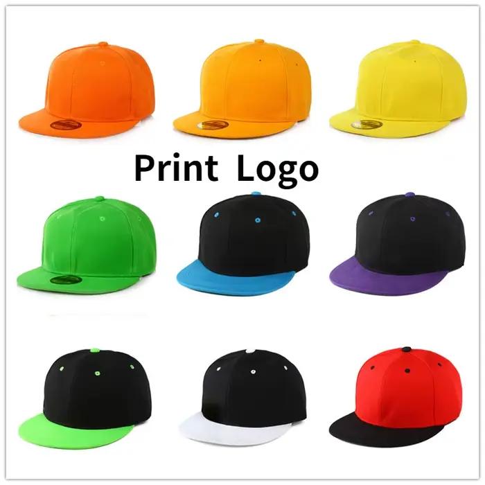 Casquette de Baseball à bord plat avec Logo personnalisé imprimé