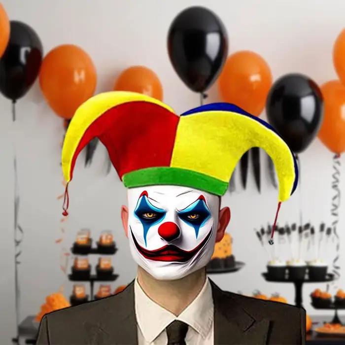 Chapeau de Clown multicolore drôle femmes hommes Mardi Gras