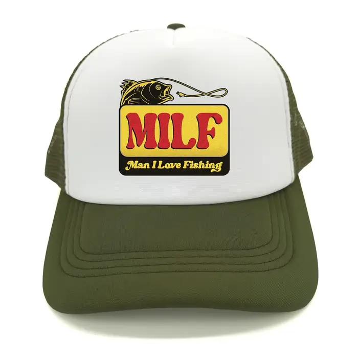 MILF homme j'aime la pêche casquette de camionneur été unisexe maille filet casquettes de Baseball papa chapeau Cool