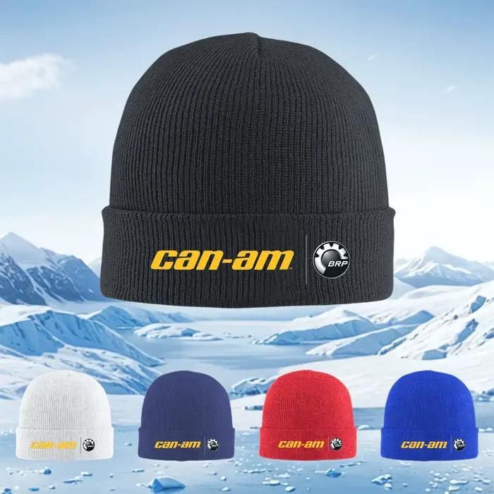 Chapeau Can-Am logo BRP unisexe tricoté hiver thermique chaud pull casquette skullies beanie occasionnels extérieur style masculin féminin