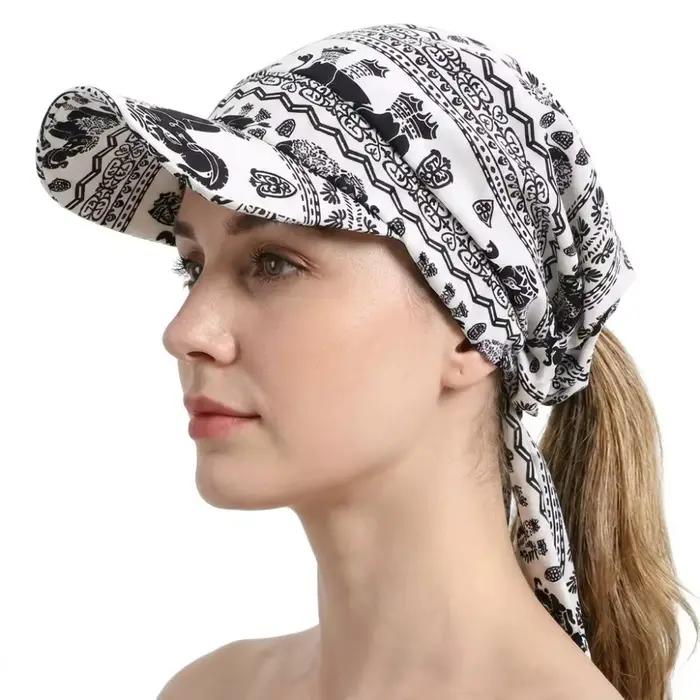 Casquette de baseball vintage tendance avec visière imprimée