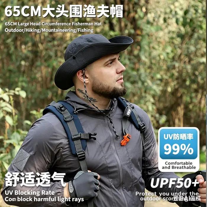 Chapeau Bob Grande Taille 60-65cm pour Hommes à Tête Large