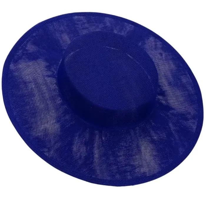 Élégant bricolage chapeau Fascinator Base chapeaux couleur unie