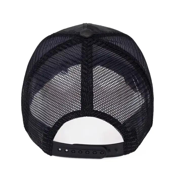 Casquette de baseball décontractée en maille réglable avec visière simple Printemps-Été