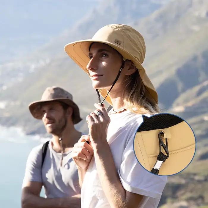 Naturehike 2026 Nouvelle Casquette de Camping Pliable et Réglable UPF50+ Protection Solaire Ultralégère 9cm Largeur Anti-Vent pour Activités de Plein Air