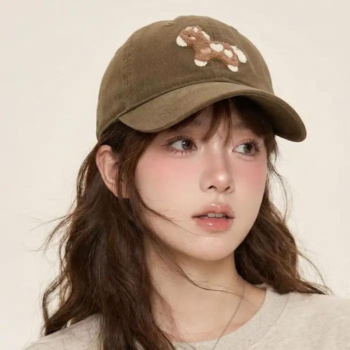 Casquette de baseball brodée avec un poney mignon coréen