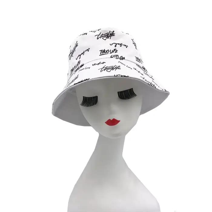 Chapeau seau Double face pour hommes et femmes