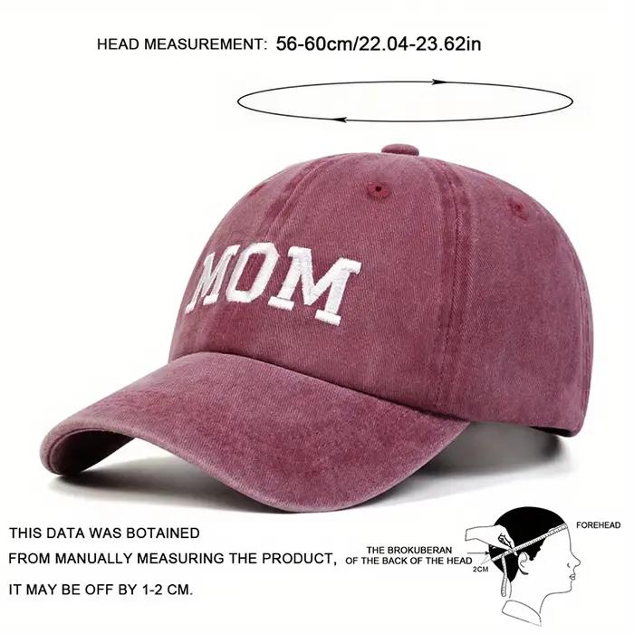Casquette de baseball avec lettres brodées pour papa et maman, chapeau réglable pour les quatre saisons, protection solaire, printemps et automne, occassions extérieures et familiales