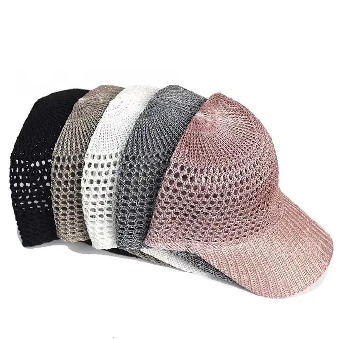 Casquette de baseball d'été avec protection solaire UV - Chapeau de pêche respirant en maille à visière pour les activités sportives et le camping en extérieur
