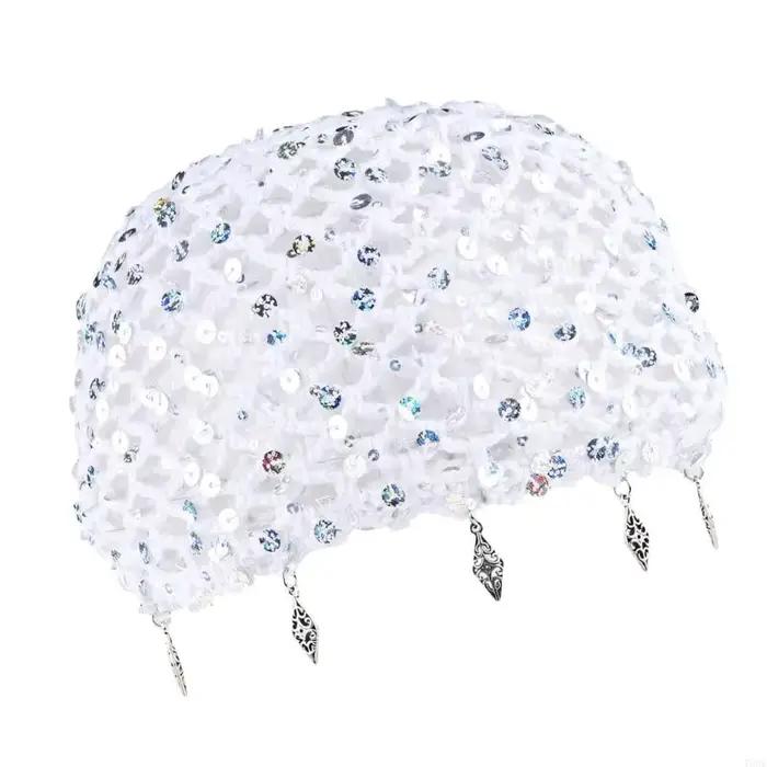 Casquette en Crochet à tissage ouvert avec embellissement disque