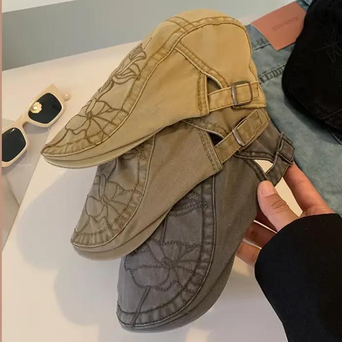 Chapeaux avant brodés Annie chinois rétro pour femmes et hommes