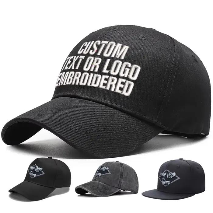 EMROJENTIA Casquettes et chapeaux brodés personnalisés – Logo ou texte