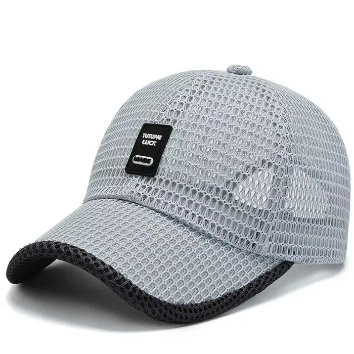 Casquette de baseball respirante en maille ajourée pour l'été
