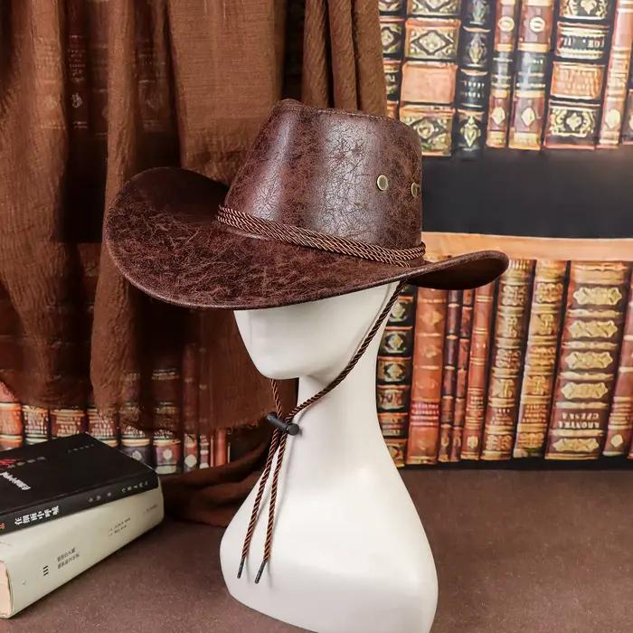 Chapeau de cowboy rustique pour hommes et femmes