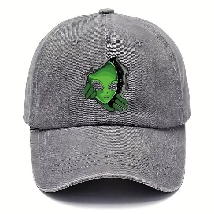 Casquette de baseball à motifs extraterrestres réglable pour hommes et femmes