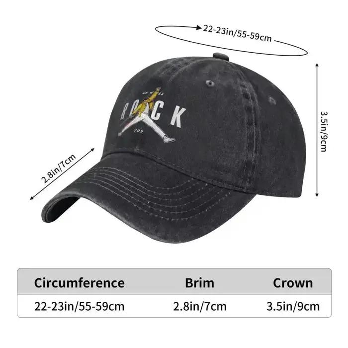 Casquette de Baseball Freddie Mercury personnalisée pour hommes et femmes