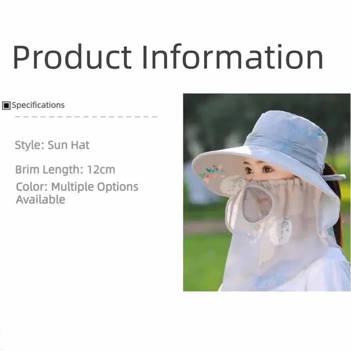 Chapeau de pêche pour femme avec protection solaire UV