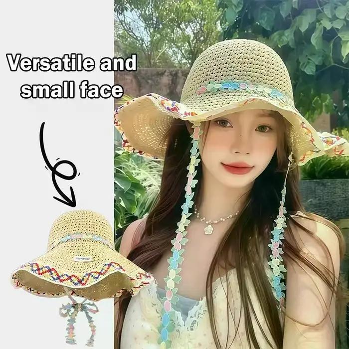 Chapeau de paille coréen pour femme