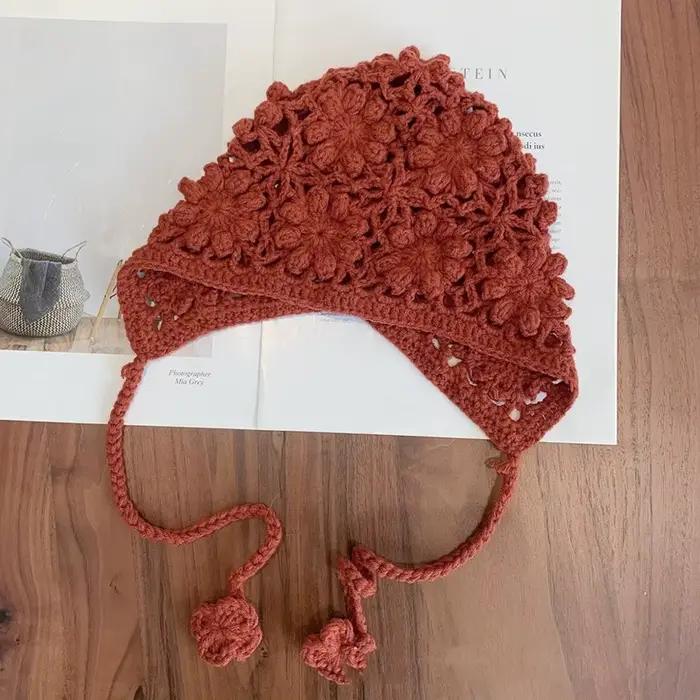 Chapeau tricoté respirant fait à la main pour enfants